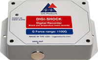 Digital impact and temperature recorder, DIGI-SHOCK